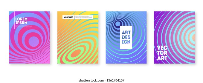 Abstract modern background vector design. Geometric shapes with colorful neon gradient. 