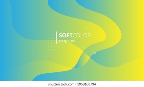 Abstract Modern Background Vibrant Green Yellow Stock Vector (Royalty ...