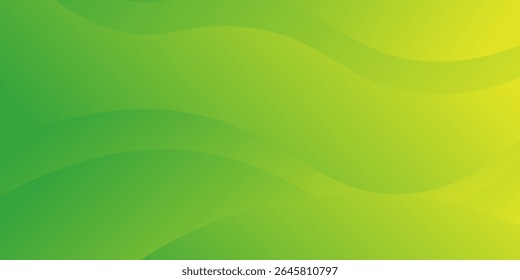 Abstract Modern Background with Vibrant Green Yellow Color Gradient for Website Landing Page, vector illustration