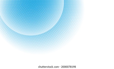 Abstract Modern Background with Wave and Halftone Element and Vibrant Blue Gradient Color