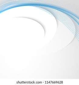 Abstract modern background with waves and shadows. Vector illustration.