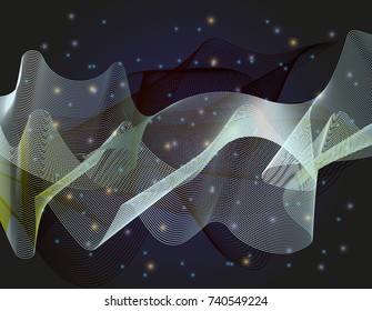 Abstract modern background with wavy shapes.