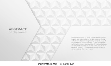 Abstract modern background. White and grey geometric texture. vector illustration 
