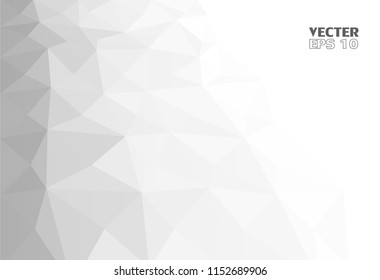 Abstract .Modern background. White polygon background. vector