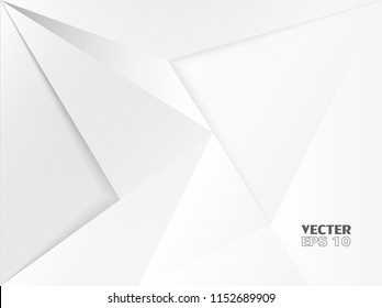 Abstract .Modern background. White polygon background. vector