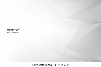 Abstract .Modern background. White polygon background. vector.