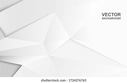 Abstract .Modern background. White polygon background. vector