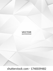 Abstract .Modern background. White polygon background. vector