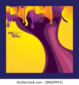 abstract modern background with yellow adn purple combination color suitable for cover, template, decorated, brochure, flyer,poster, Banner, social media post,Card, landing page