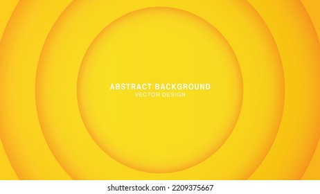 Abstract modern background yellow with circle shadow decoration