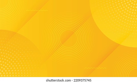 Abstract modern background yellow with circle shadow decoration