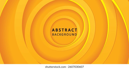Abstract modern background yellow with circle shadow decoration art