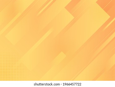 Abstract modern background yellow stripes diagonal with halftone effect corporate concept. Vector illustration