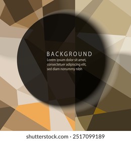 Abstractas fondo moderno. Diseño con motivo circular sobre fondo de elemento geométrico. Diseño para agregar a la distribución del Web Ilustración vectorial y creatividad para folleto, póster, portada, volante y tarjeta.