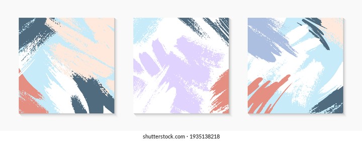 Resumen de fondos modernos con espacio de copia para texto.Plantillas vectoriales universales con trazos y texturas de pincel dibujados a mano.Diseño moderno perfecto para impresiones, medios sociales, banners, invitaciones, marca 