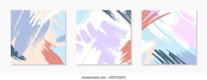 Resumen de fondos modernos con espacio de copia para texto.Plantillas vectoriales universales con trazos y texturas de pincel dibujados a mano.Diseño moderno perfecto para impresiones, medios sociales, banners, invitaciones, marca 