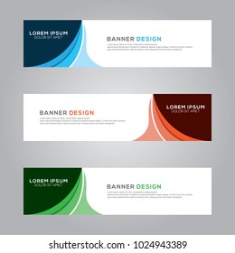 Abstract Modern Banner Background Design Vector Template