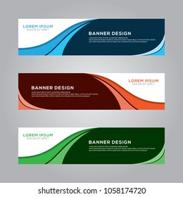 Abstract Modern Banner Background Design Vector Template