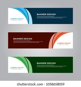 Abstract Modern Banner Background Design Vector Template