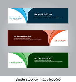 Abstract Modern Banner Background Design Vector Template