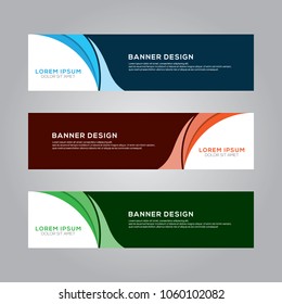 Abstract Modern Banner Background Design Vector Template