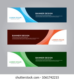 Abstract Modern Banner Background Design Vector Template