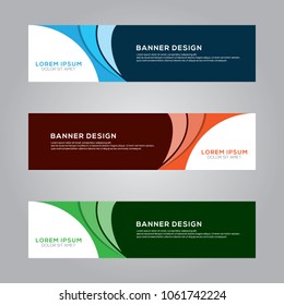 Abstract Modern Banner Background Design Vector Template