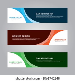Abstract Modern Banner Background Design Vector Template