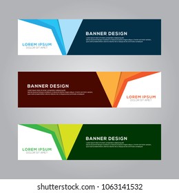 Abstract Modern Banner Background Design Vector Template