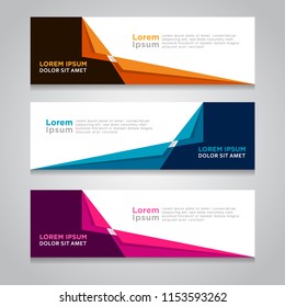 Abstract Modern Banner Background Design Vector Template
