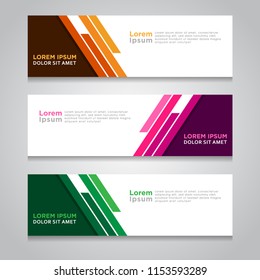 Abstract Modern Banner Background Design Vector Template