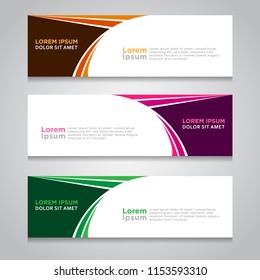 Abstract Modern Banner Background Design Vector Template