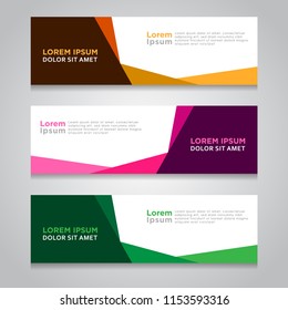 Abstract Modern Banner Background Design Vector Template