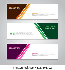 Abstract Modern Banner Background Design Vector Template