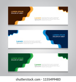 Abstract Modern Banner Background Design Vector Template