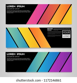 Abstract Modern Banner Background Design Vector Template,Design of flyers, banners, brochures and cards template,Banner design for business presentation,Header template,Banner for web template,