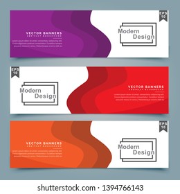 Abstract Modern Banner Background Design Vector Template