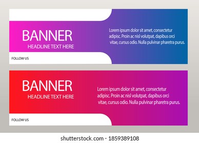 Abstract Modern Banner Background Design Vector Template