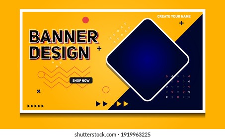 Resumen Plantilla de vectores de diseño de fondo de pancarta moderna