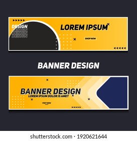Abstract Modern Banner Background Design Vector Template