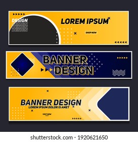 Abstract Modern Banner Background Design Vector Template