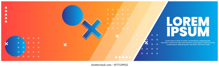 Abstract Modern Banner Background Design Vector Template