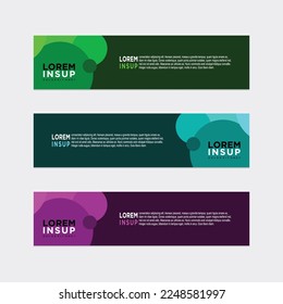 abstract modern banner background design vector