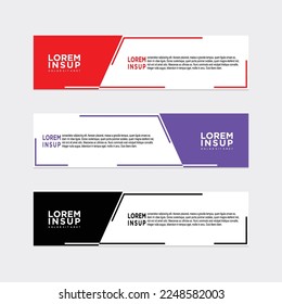 abstract modern banner background design vector