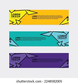 abstract modern banner background design vector
