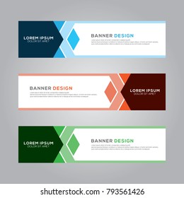 Abstract Modern Banner Background Design Vector Template