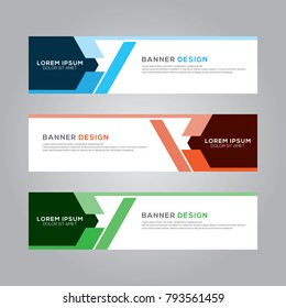 Plantilla de vectores de diseño de fondo de pancarta de diseño de pancarta de diseño abstracto moderno