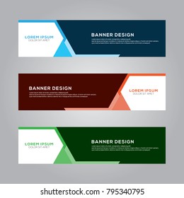 Abstract Modern Banner Background Design Vector Template