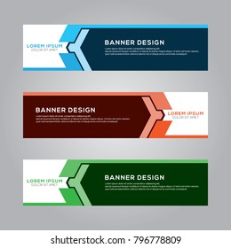 Abstract Modern Banner Background Design Vector Template