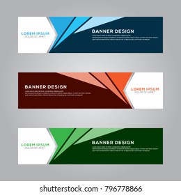 Abstract Modern Banner Background Design Vector Template